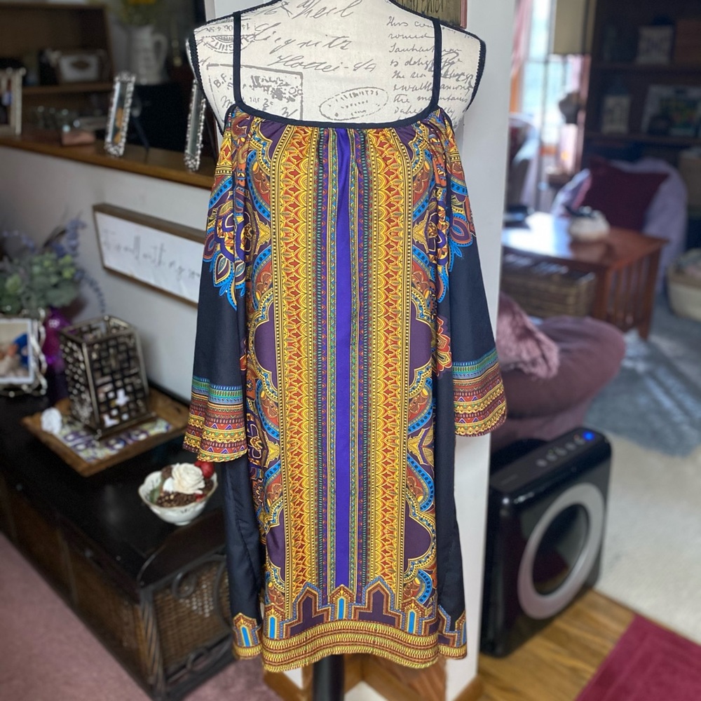 Milumia Women's Vintage Print Kimono Dress
